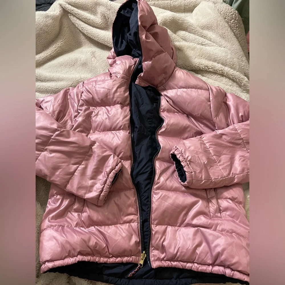 J. Crew Crewcuts Reversible Girl’s Down Filled Puffer Coat
